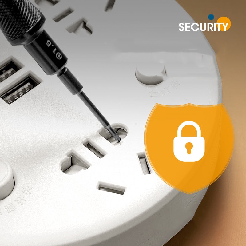 Đèn ngủ để bàn kèm ổ cắm điện đa năng, cổng USB sạc nhanh Ráp công tắc tắt bật riêng, dây dài 2.8m an toàn, chống giật