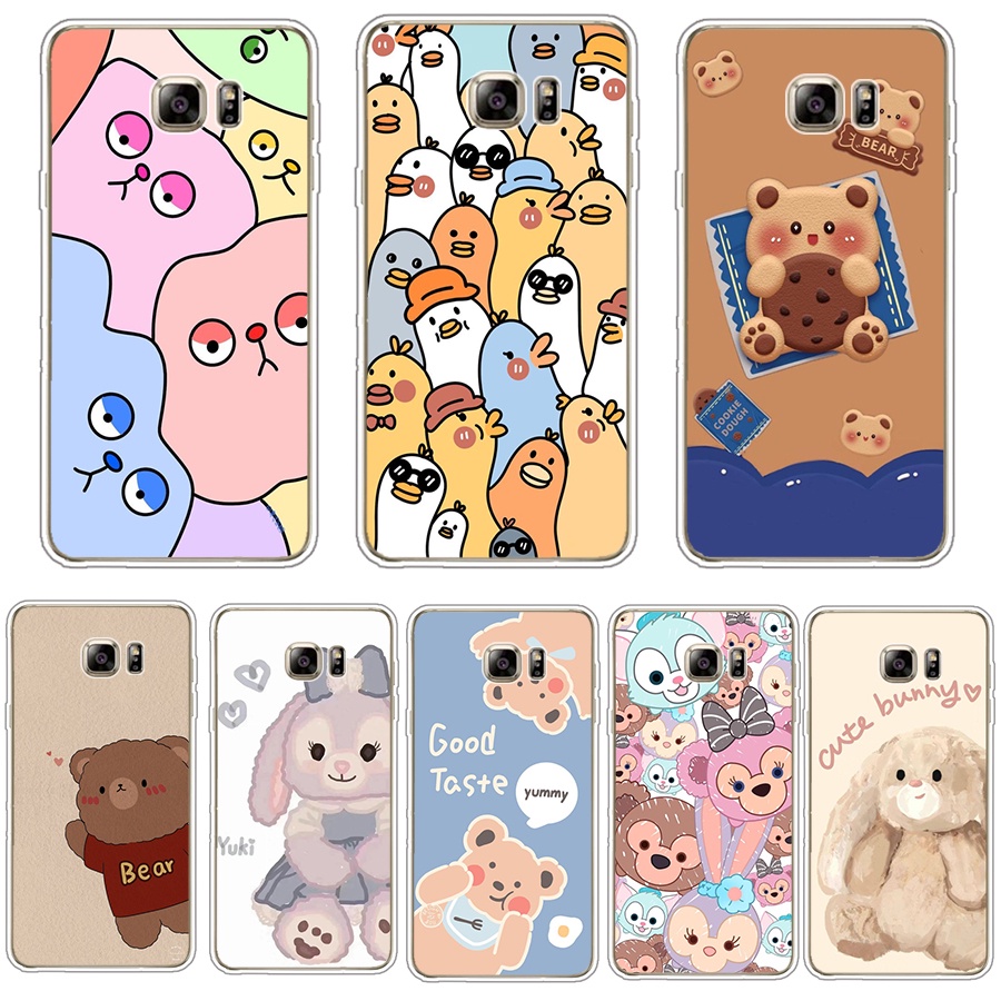 Ốp Điện Thoại TPU Dẻo Họa Tiết Hoạt Hình Dễ Thương Cho Samsung galaxy note 5 note 8 note 9 note 10 note 10 plus