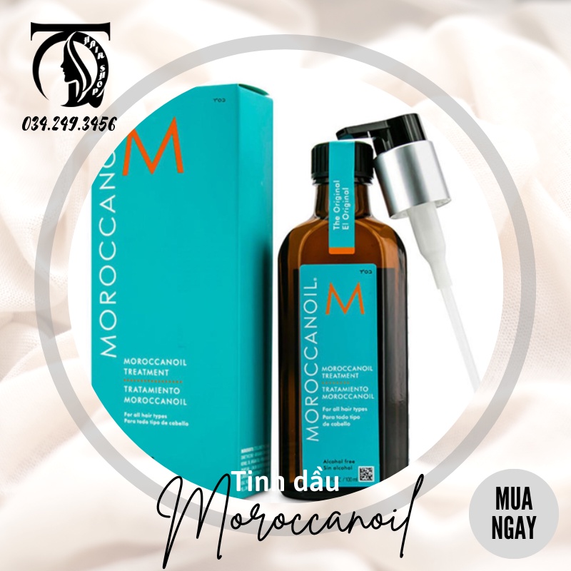 Tinh Dầu Dưỡng Tóc Moroccanoil 100ML - Bóng mượt, Phục hồi tóc hư tổn QT  Hair Shop