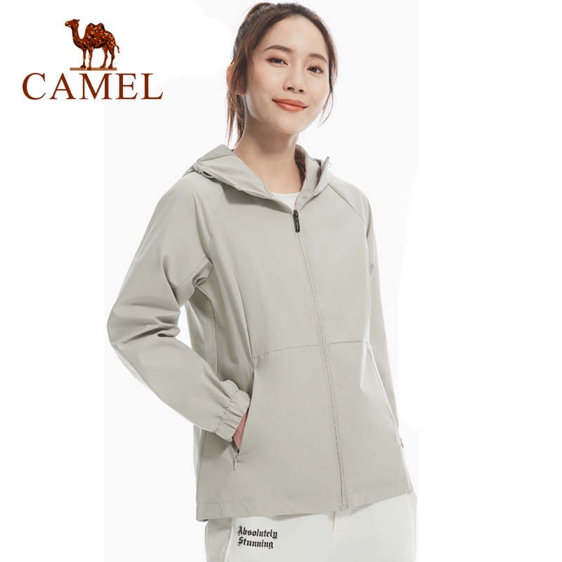 Áo khoác thể thao CAMEL chống mưa thiết kế mỏng kiểu dáng đơn giản thời trang dành cho nữ