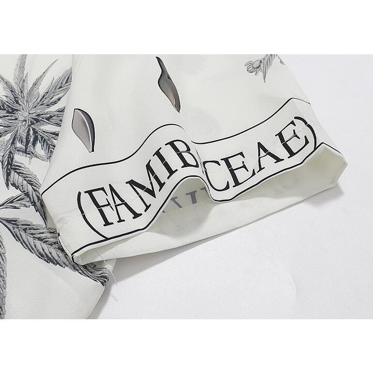 Amir Áo Sơ Mi cotton Ngắn Tay In Họa Tiết Thời Trang Cho Nam Nữ
