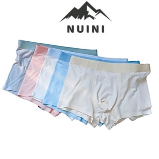 Quần sịp nam boxer cao cấp ,quần xì LỤA co giãn thoáng khí kháng khuẩn - NUINI