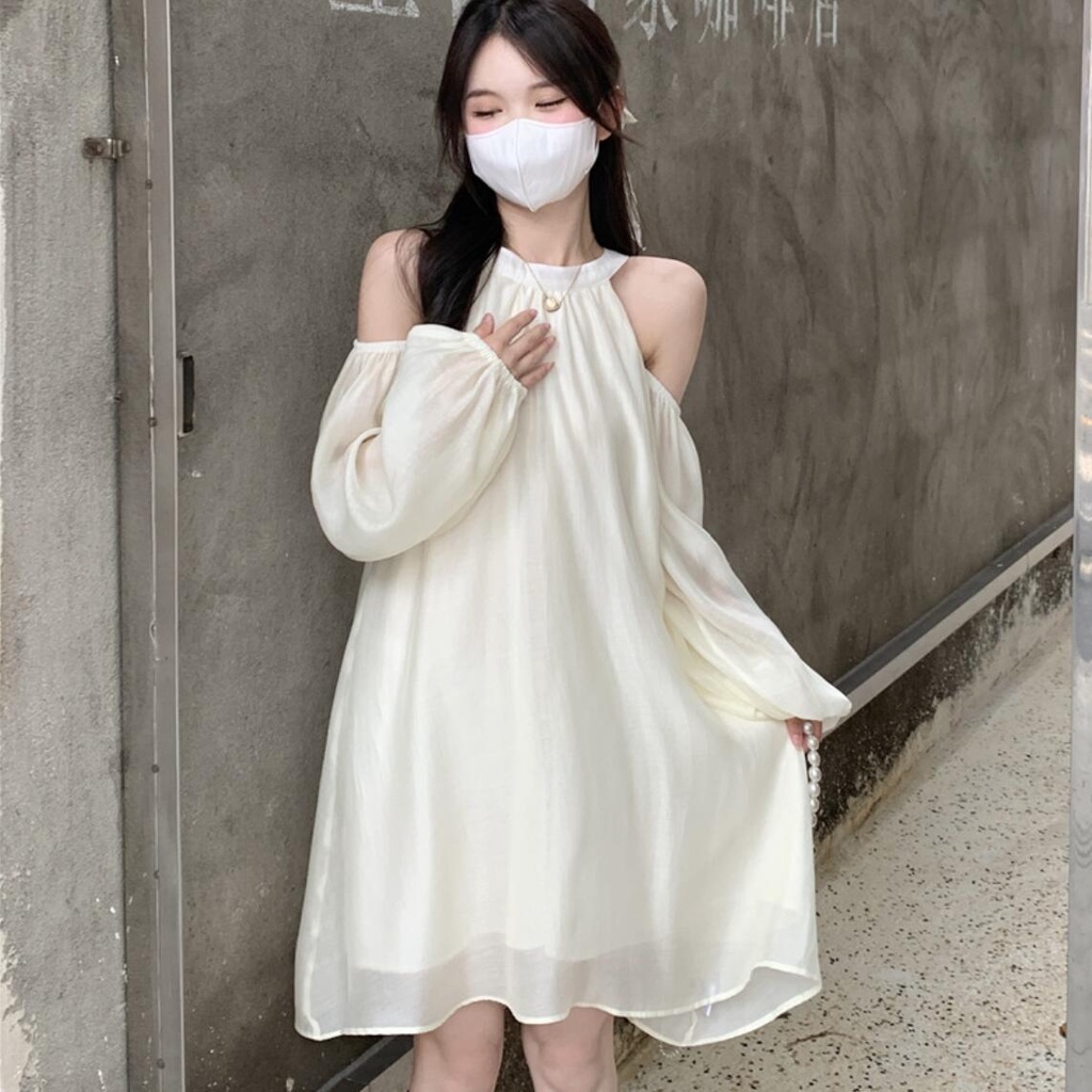 Váy babydoll Đầm Hai Dây Dáng Rộng Cao Cấp Phong Cách Hàn Quốc Thời Trang Mùa Hè Dành Cho Nữ