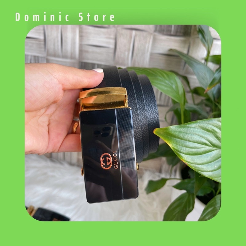 DÂY THẮT LƯNG NAM mặt khoá đá, khoá con lăn, kích thước 3.5cm, dài 120cm màu nâu màu đen