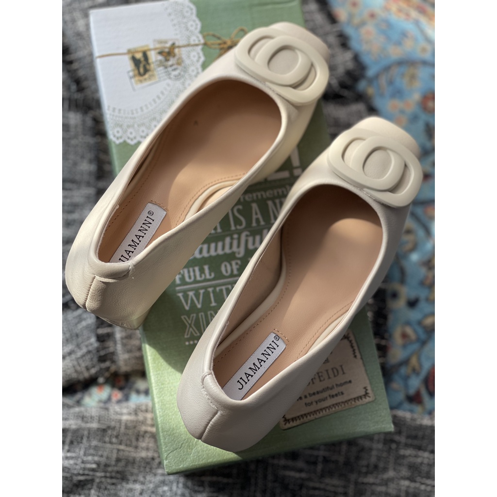 Giày da mềm tag O xoắn 6060-1- Kachi House