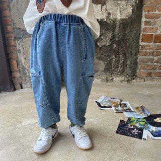 Quần bò jeans baggy dáng thụng túi hộp Bé Trai