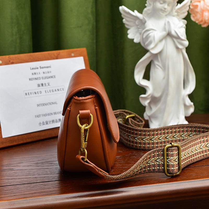 Túi Đeo Chéo Kiểu Yên Ngựa Đơn Giản Thời Trang Cho Nữ