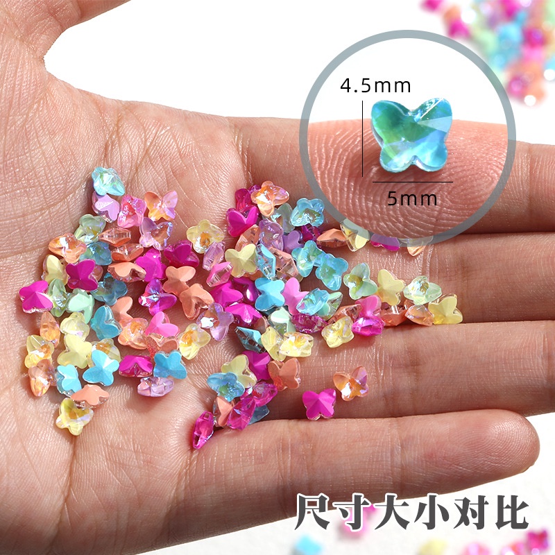 Đá Mocha Phát Quang Đính Móng Tay Nghệ Thuật