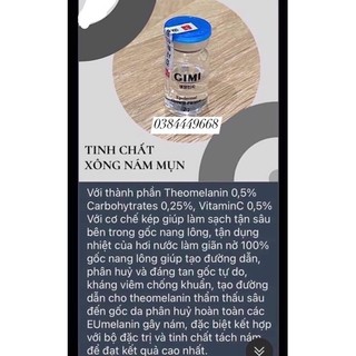 Tinh chất xông nám mụn gimi