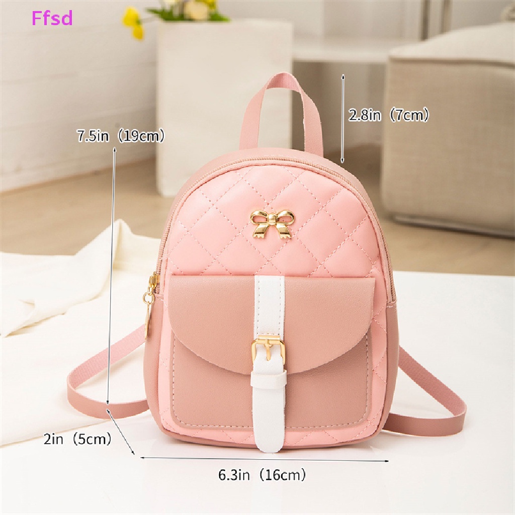 {Ffsd} Ba Lô Da Pu Nhỏ Xinh Thời Trang Cổ Điển Đa Năng Hợp Thời Trang Cho Nữ * Bán Chạy