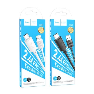 Cáp sạc nhanh cho android hoco x88 micro sạc nhanh 2.4a dài 1m - chính hãng