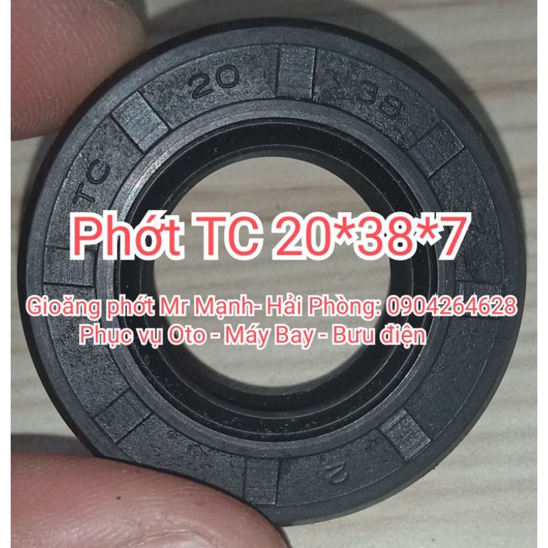 Phớt TC 20*38*7 , 20x38x7