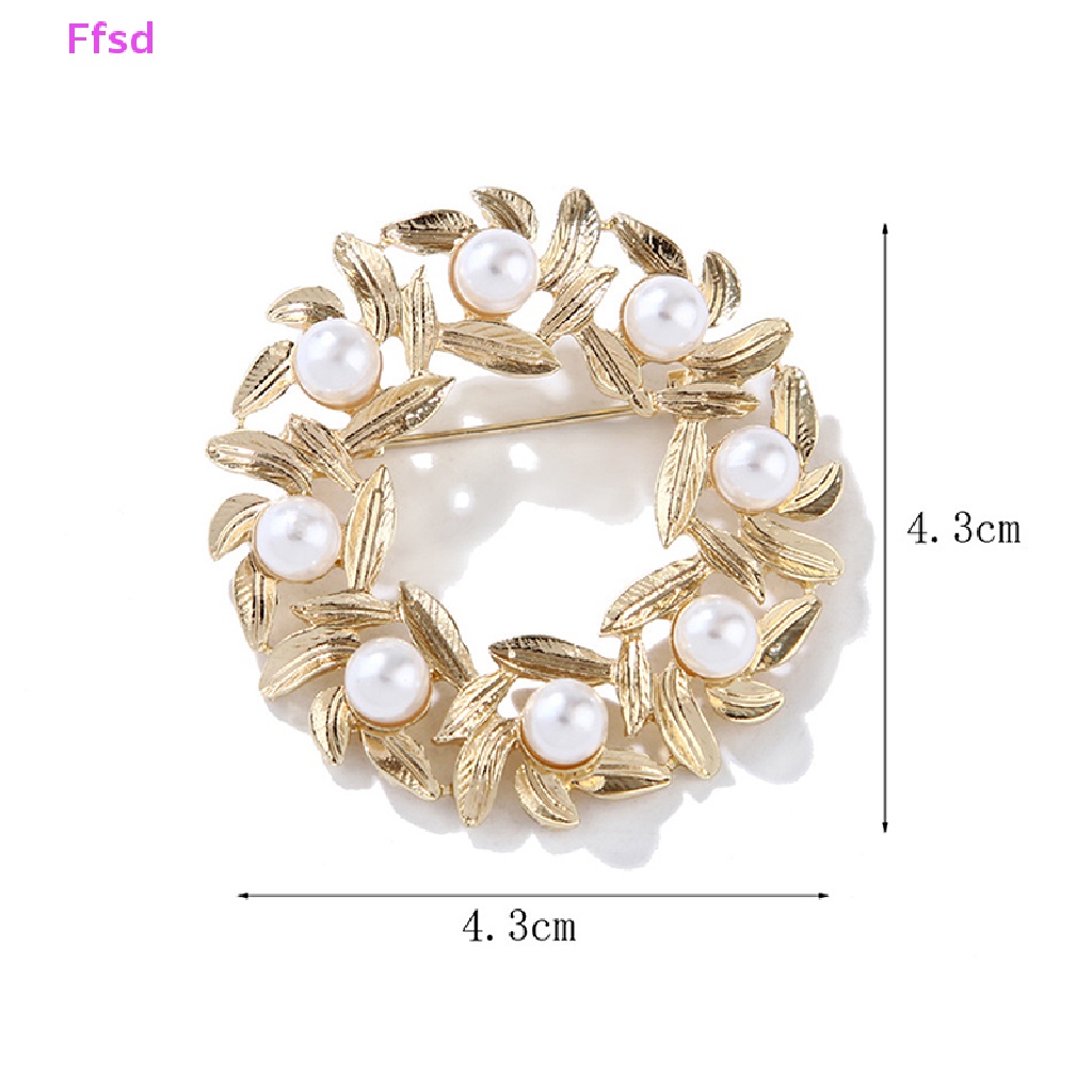 Ghim Cài Áo Đính Ngọc Trai Nhân Tạo Thời Trang Dành Cho Nữ