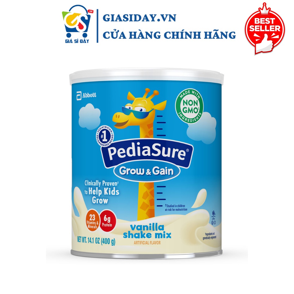 04 2024 Sữa Bột PediaSure Mỹ Grow & Gain Vanilla 400g