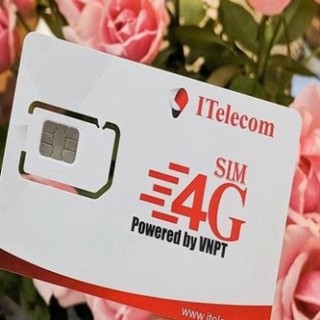 Sim Itelecom mạng sim 4G Vinaphone gói 4GB/ngày (120GB/tháng)