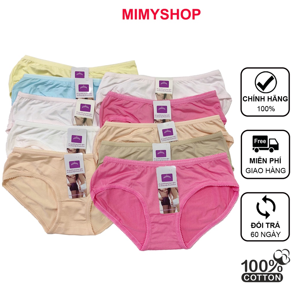 Combo 10 Quần lót nữ Thái Lan vải cotton co dãn 4 chiều sịp nữ cao cấp