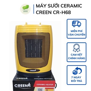Máy sưởi gốm đa năng ceramic creen cr-h68 - quạt sưởi để bàn công suất 1500w - bảo hành 12 tháng