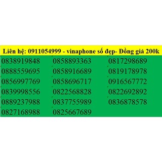 Sim số đẹp Vinaphone