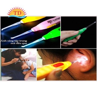 Dụng cụ lấy ráy tai có đèn led flashlight earpick tiện dụng 3in1