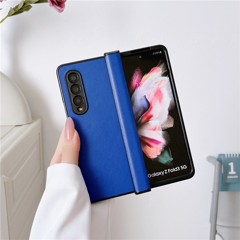 Ốp Điện Thoại Màu Trơn Cho Samsung Galaxy Z Fold 3 4 5G