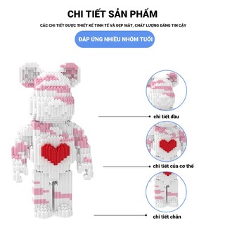 bearbrick small piece brick assembly parallel toy children's puzzle