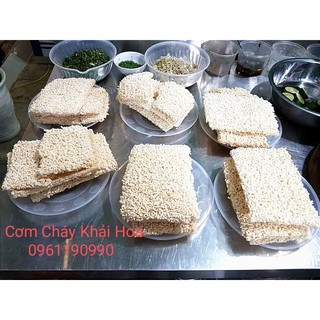 Cơm cháy chưa chiên (100% Nếp thơm) đặc sản Ninh Bình 1kg (16-17 miếng)