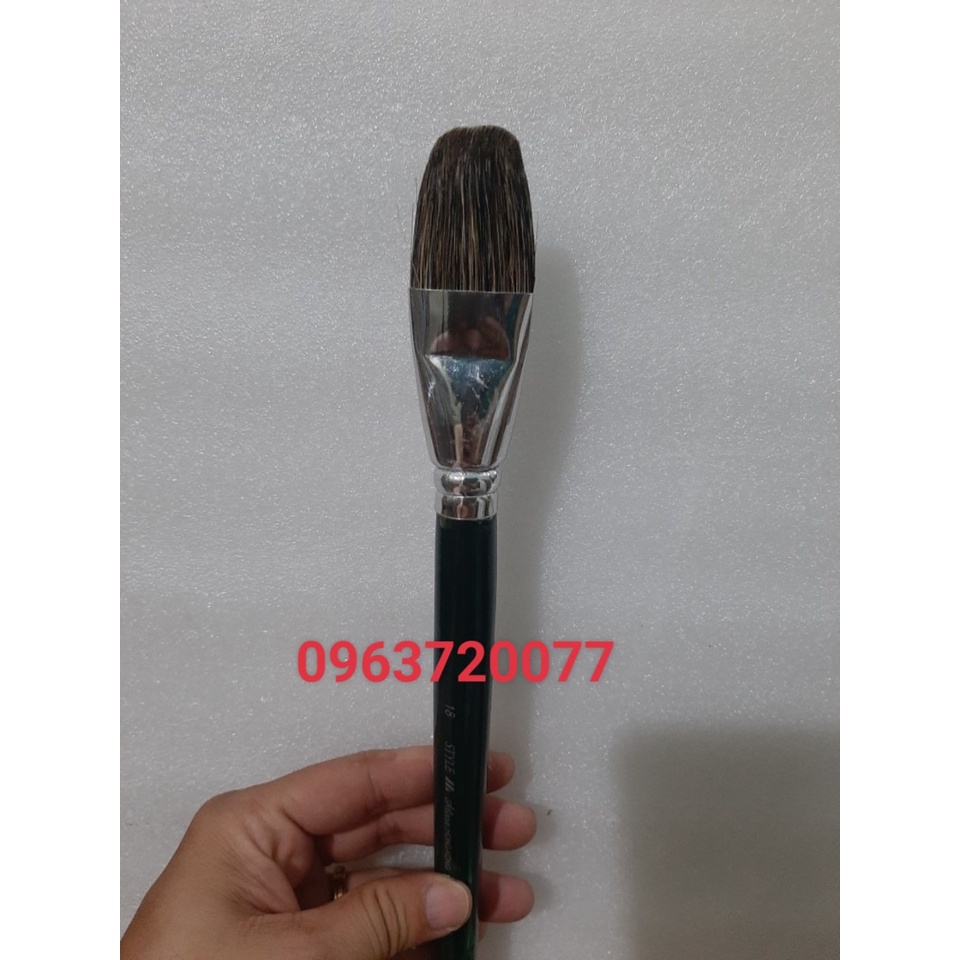 Cọ vẽ, Bút đại Lông Chồn Vẽ Tranh Tường/ Sơn Dầu/Acrylic size To ( Bán lẻ: số 15, 18,20,22)