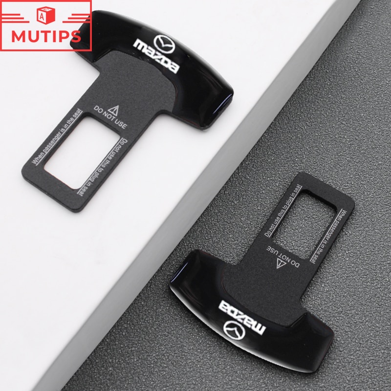 1 / 2 Khóa Dây An Toàn Bằng Hợp Kim Nhôm Cho Xe Hơi Mazda CX8 CX3 Mazda2 6 5 2 3 CX5 CX30 bl