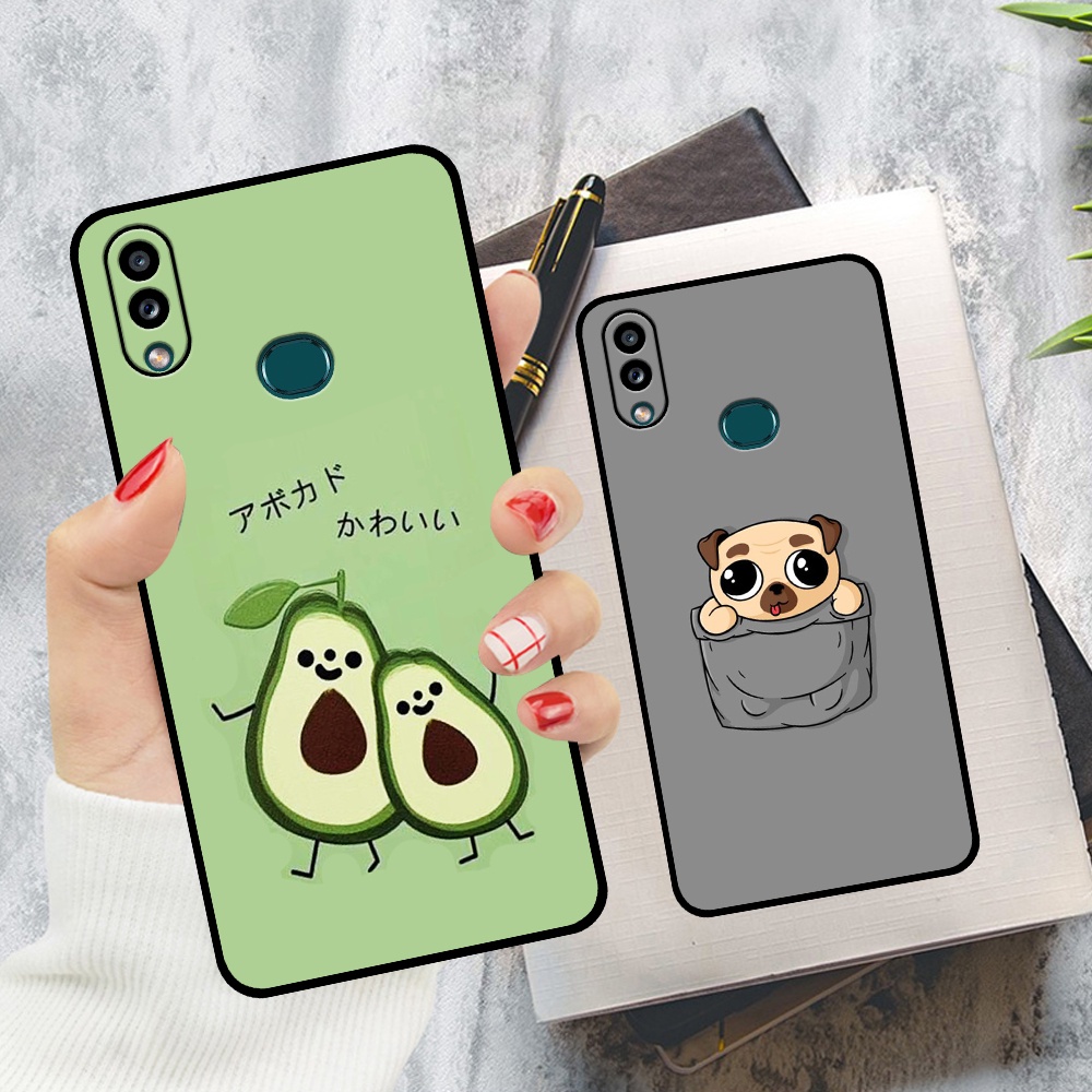 Ốp lưng Samsung A10s in hình quả bơ, hươu, khủng long siêu dễ thương