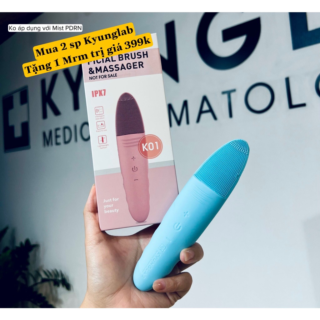 Máy Rửa Mặt Massage 5 Chế độ Kyung Lab Rung Siêu Âm 8000 lần/phút
