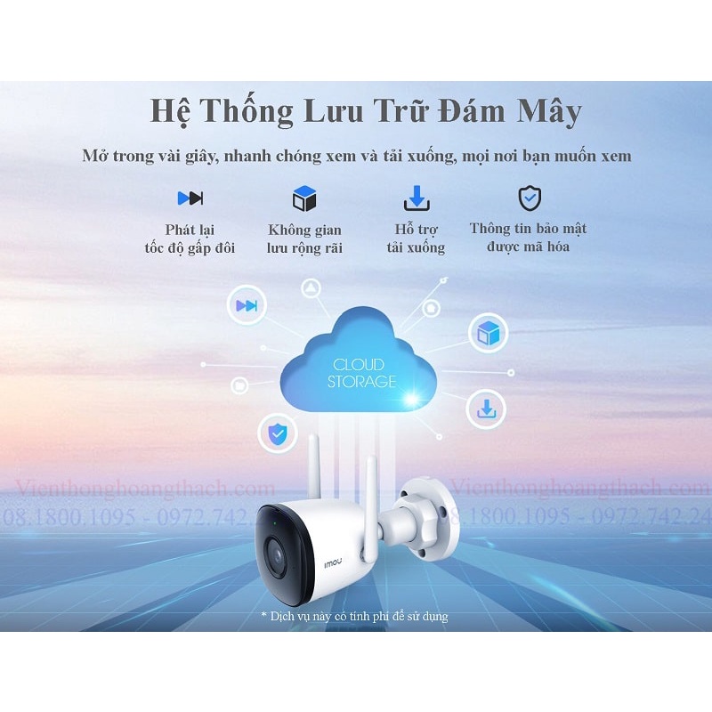 Camera IMOU F42P/F22P Độ phân giải 4.0MP/2.0MP Ngoài trời chống nước, chính hãng Fullbox 100%