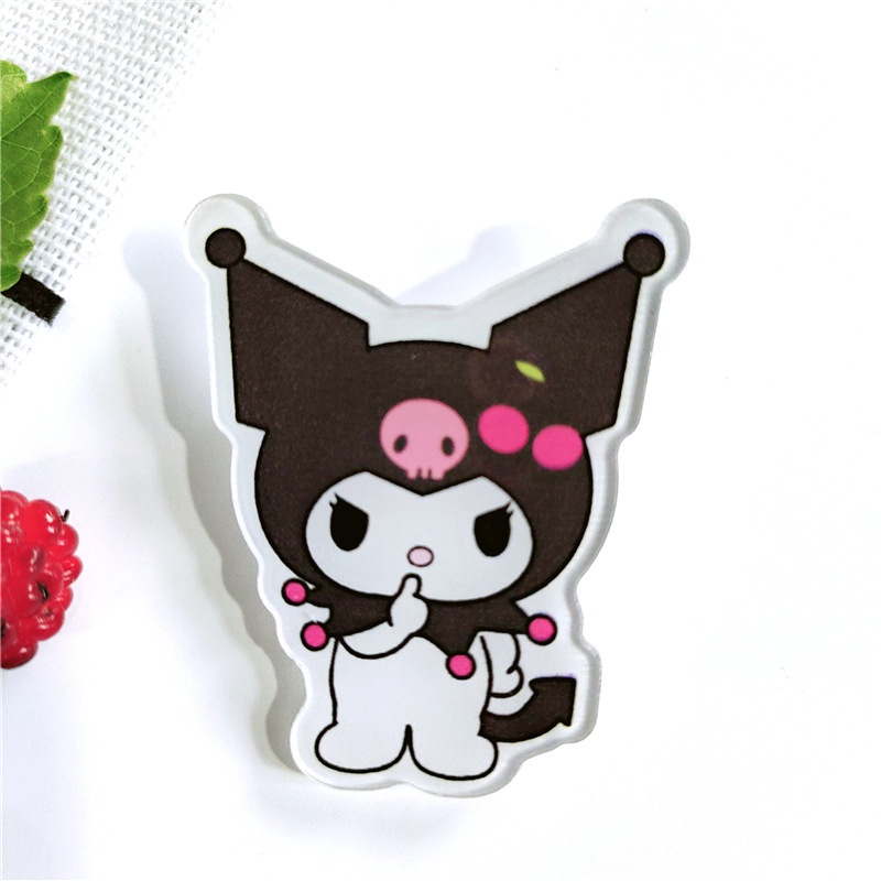 Sanrio 1 Huy Hiệu Cài Áo Họa Tiết Hoạt Hình kuromi diy