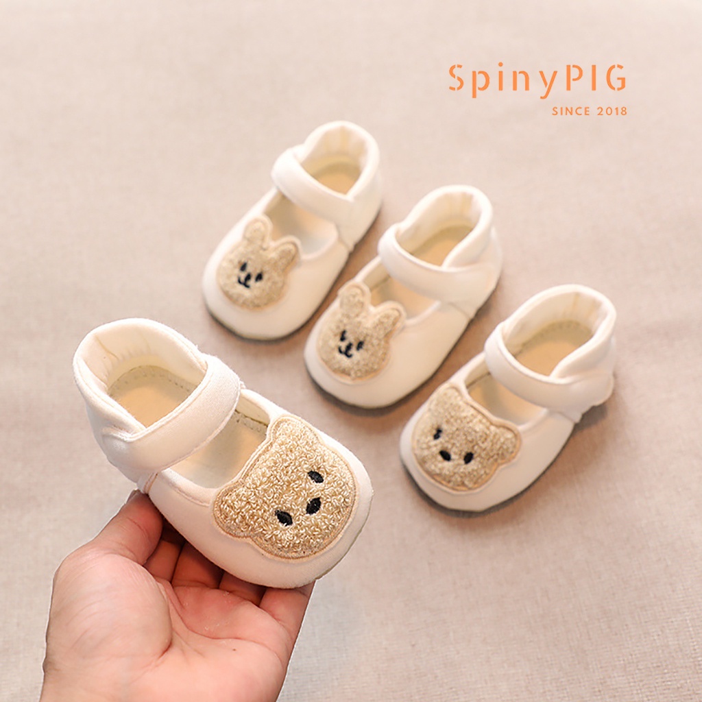 Giày tập đi cho bé 0-18 tháng tuổi 100% cotton hữu cơ tự nhiên không chất tẩy nhuộm chống trơn trượt hàng siêu xinh  ơi