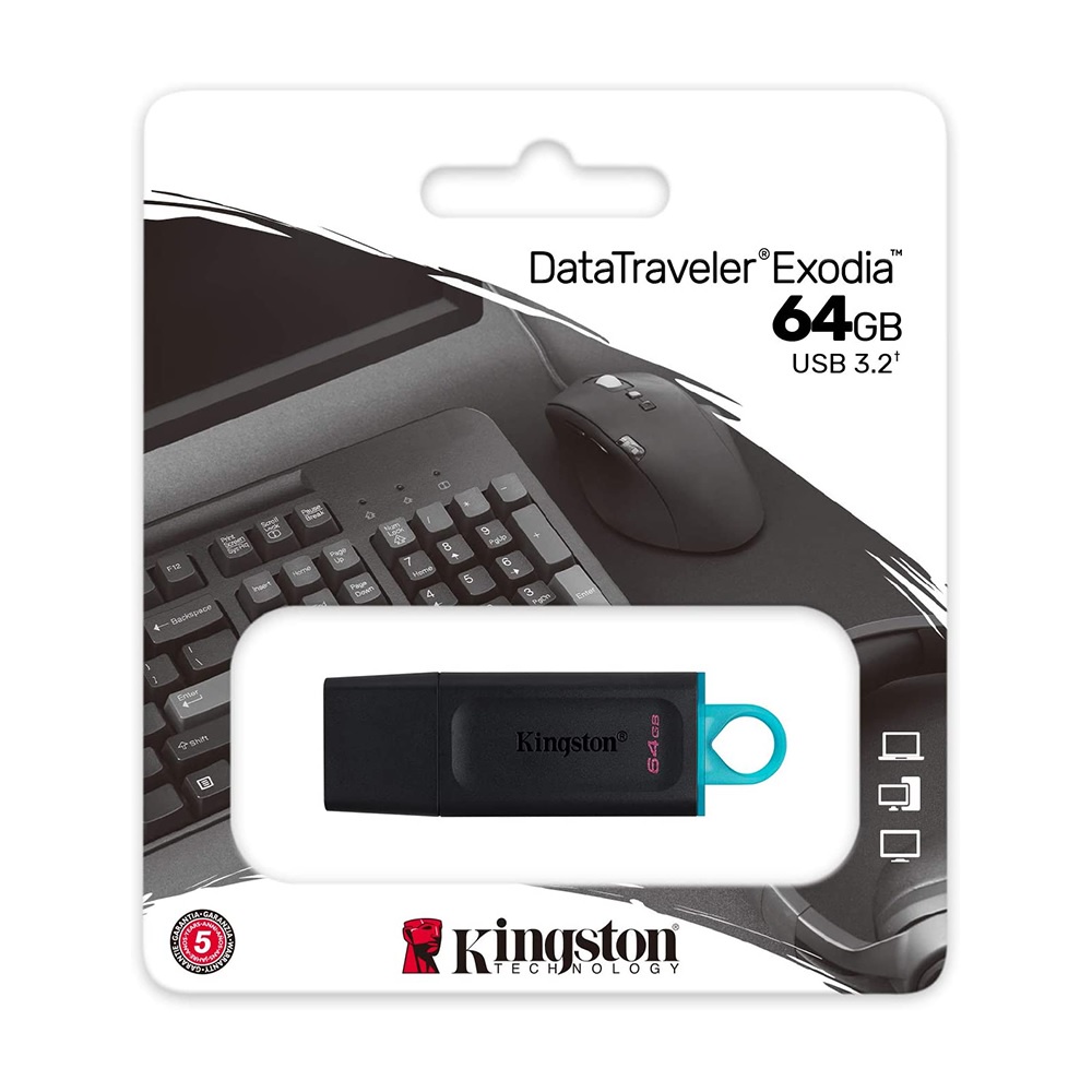 USB 64GB Kingston DataTraveler Exodia DTX/64GB (USB 3.2) - Hàng Chính Hãng