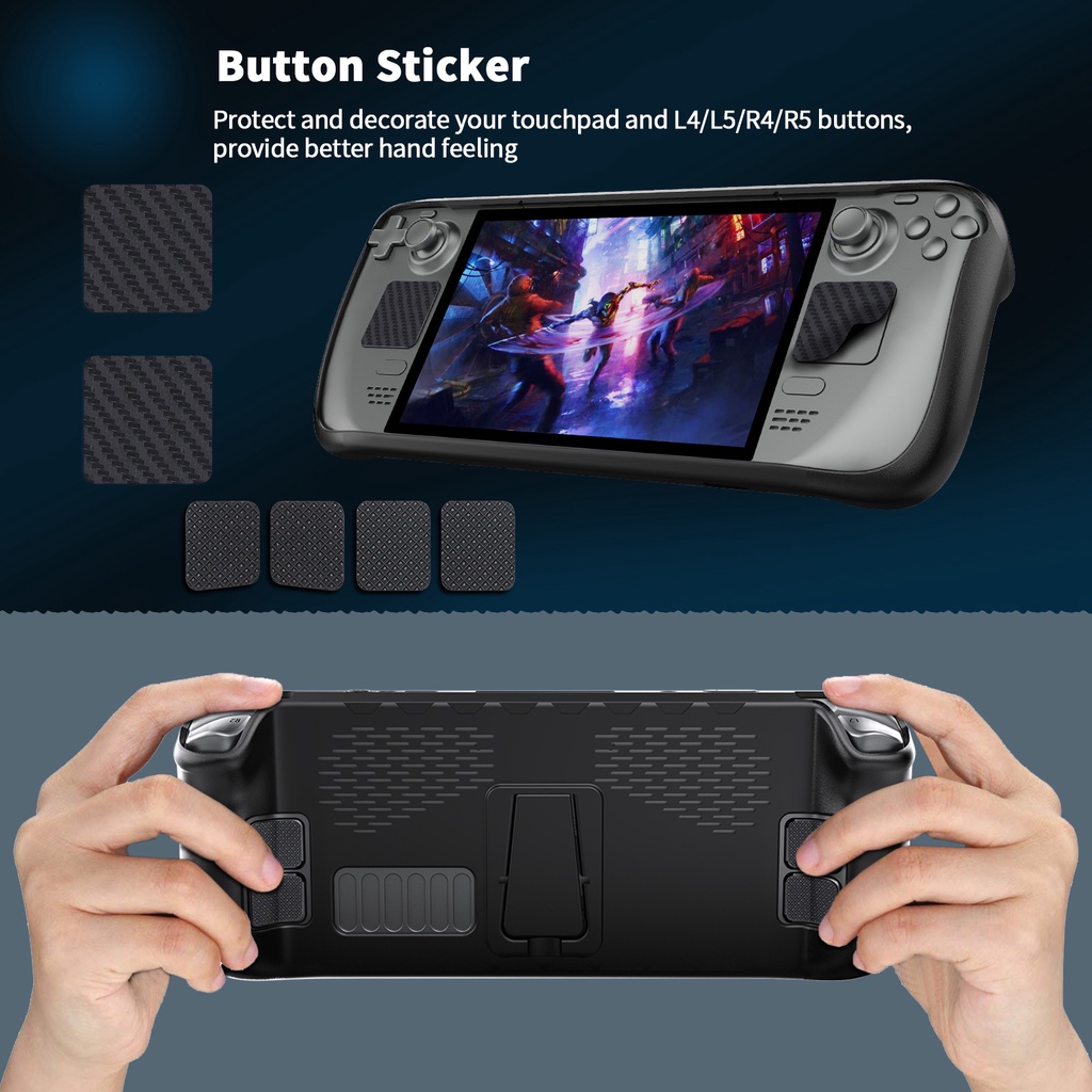 Ốp Lưng Có Chân Chống JYS-SD009 Cho Steam Deck Kèm Sticker