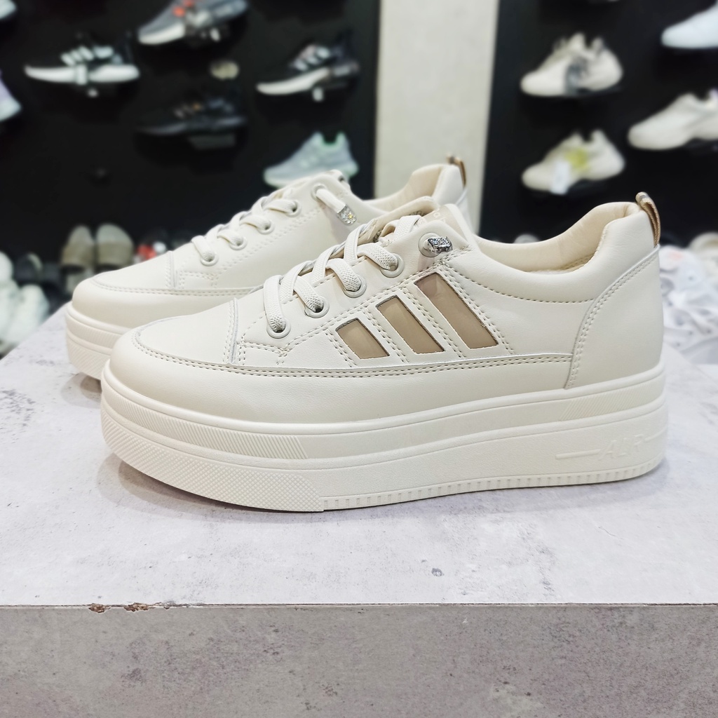 Giày thể thao nữ không buộc dây Raboka, Giày nữ đế độn 5 phân, Sneaker nữ dây thun co dãn tăng chiều cao