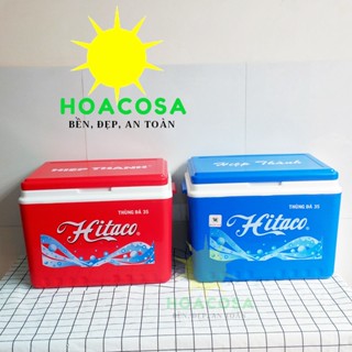  Thùng Đá Vuông 35L  35 Lít  Hitaco Nhựa Hiệp Thành Có Vòi Xả Bền Đẹp Giữ Đá Lâu- Đồ Gia Dụng Hoacosa 