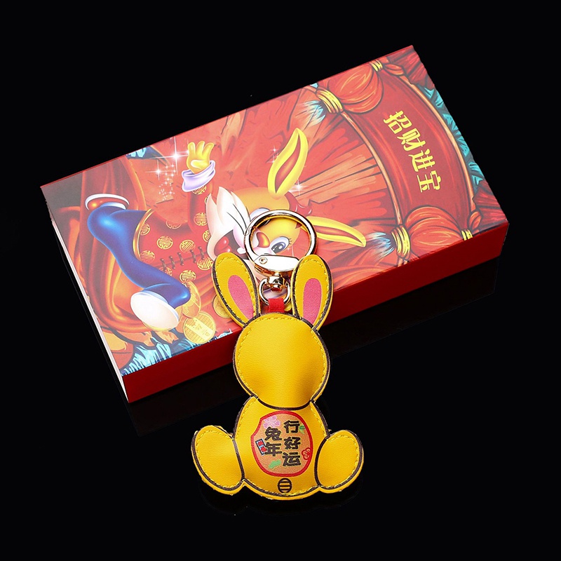 Móc Khóa Hình Thỏ Năm Mới 2023 Dễ Thương Cho Bé