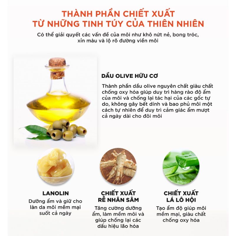 Son Dưỡng Môi DHC Lip Cream 1,5g Bản Không Màu, làm mềm, giảm thâm môi