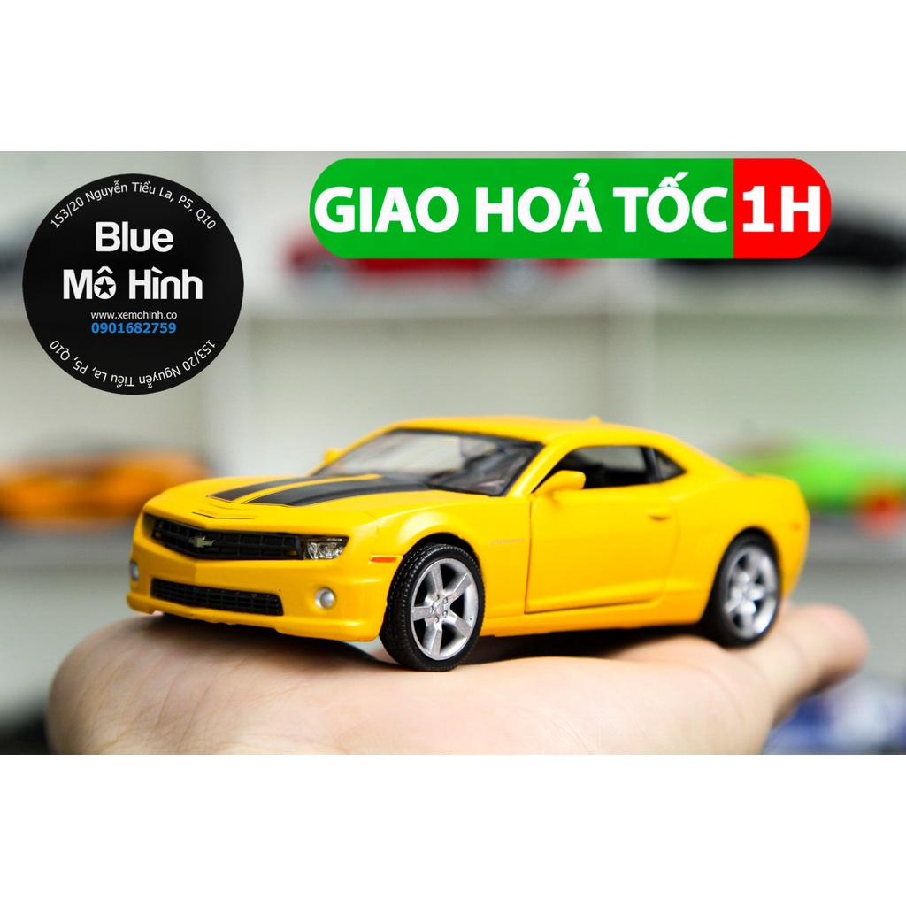 Blue mô hình | Xe mô hình Chevrolet Camaro 1:36 Vàng