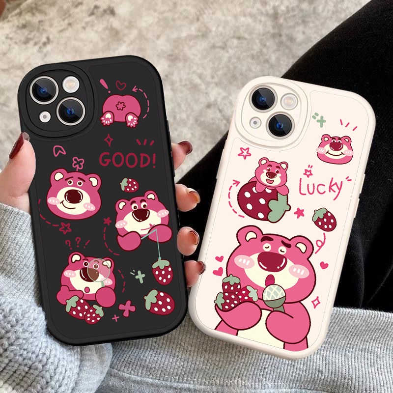 Ốp Điện Thoại Hình Gấu / Dâu Tây Mini Cho iPhone 11 12pro 6 6P 7 / 8G 8plus SE X XR Xs Max 13 14ProMax 14Plus 13Pro 12