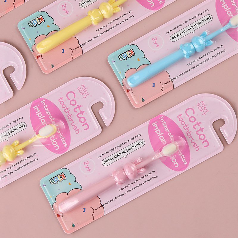 Bàn Chải Đánh Răng Lông Siêu Mềm Cho Bé Từ 2-10 Tuổi Họa Tiết Hoạt Hình An Toàn Cho Bé Yêu