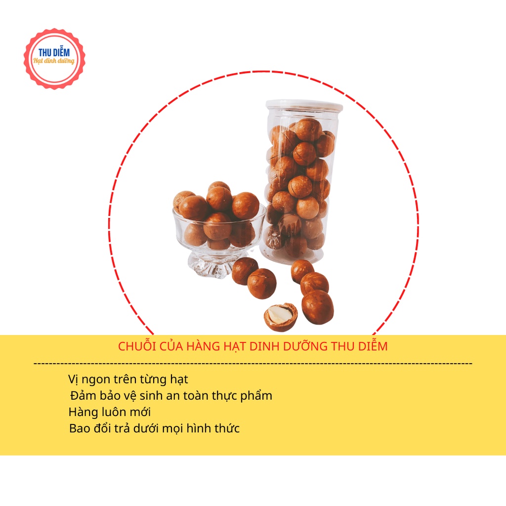 (RẺ VÔ ĐỊCH) 500g hạt macca sấy nguyên vị size đại Đắk Lắk hạt to, đều, hàng mới không hôi dầu không bị ỉu