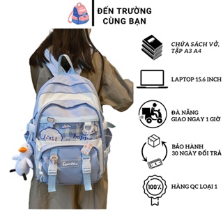 Cặp học sinh nữ cấp 2 cấp 3 đi học thời trang G500 - BaloGigo