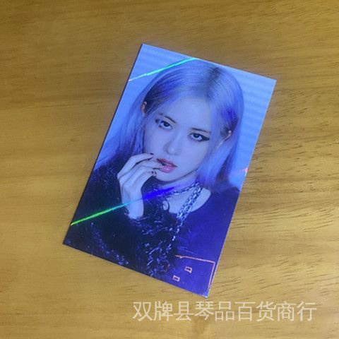 Thẻ Ảnh Laser Lấp Lánh Phiên Bản Đầu Tiên Của Park Chae Young Kim Ji-soo Chính Hãng BLACKPINK