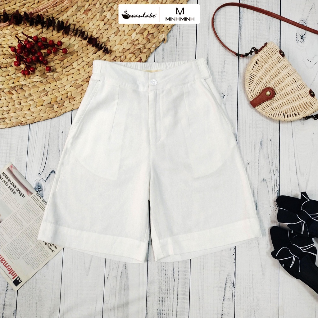 SWANLAKE | Quần Đùi Nữ, Quần Lửng, Quần Short Nữ Linen Siêu Hot Có Size Lớn - MÃ: Q09926LW01