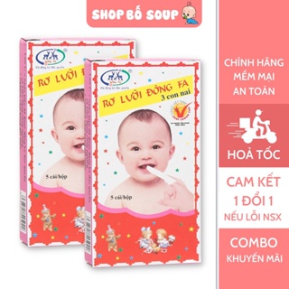 Rơ lưỡi, gạc rơ lưỡi xỏ ngón Đông Fa cho trẻ sơ sinh