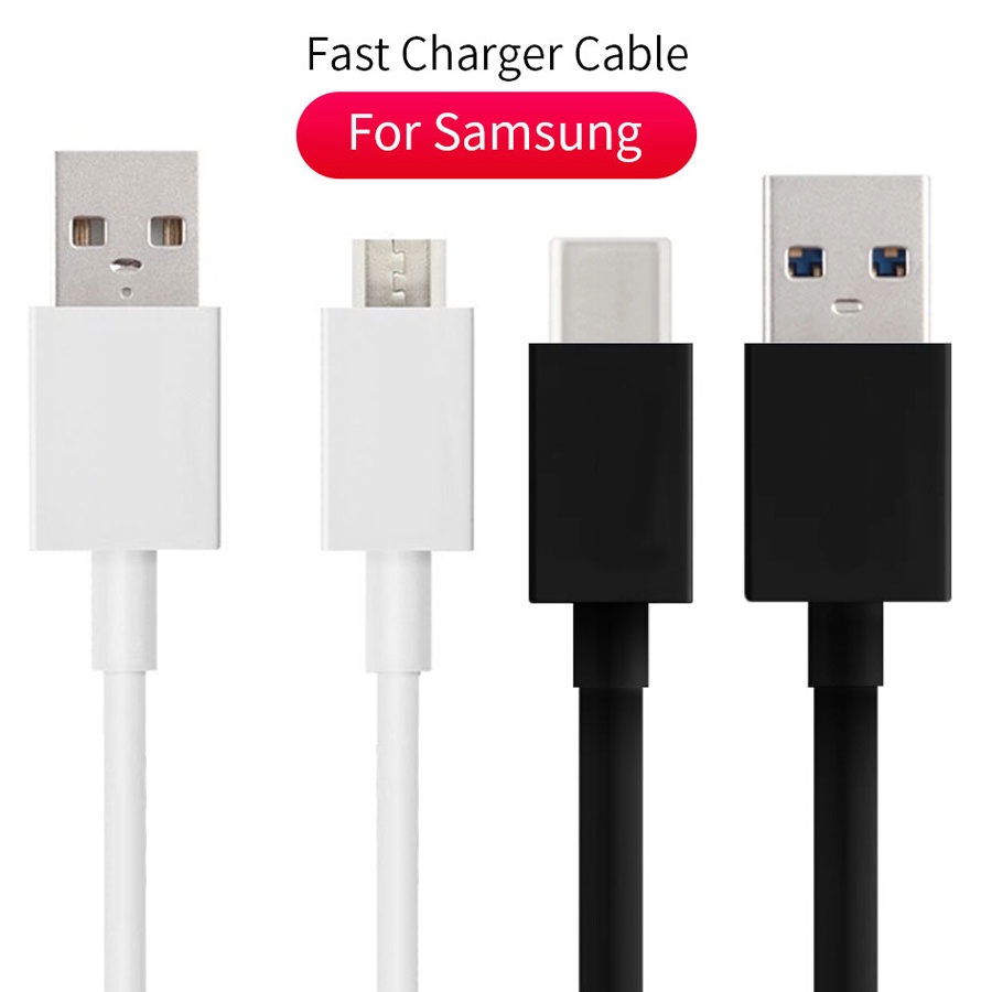 Dây Cáp Sạc Nhanh Micro USB &amp; Type C Cho Samsung
