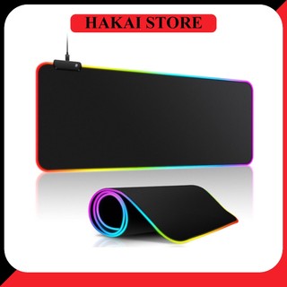 Bàn Di Chuột LED RGB Chơi Game Size Lớn Phát Sáng Nhiều Màu, Pad Chuột Có Lớp Cao Su Chống Trượt Siêu Tốt Siêu Bền