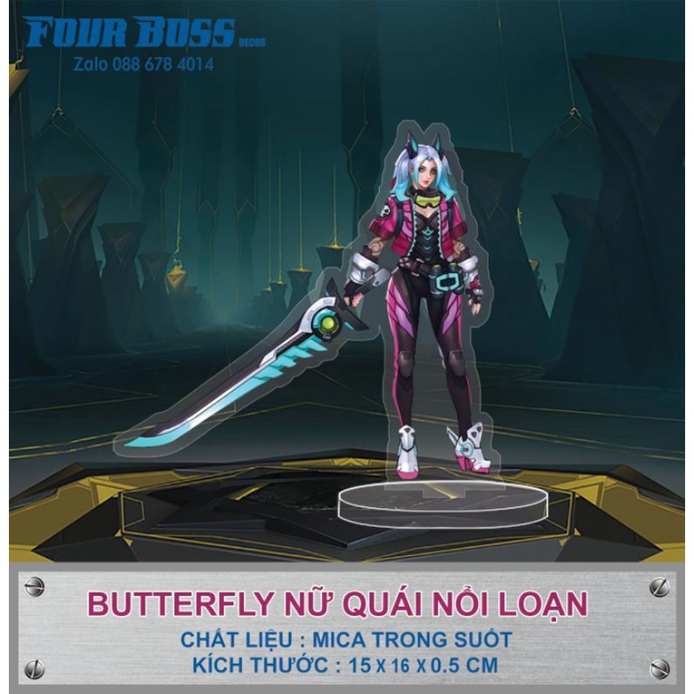Mô Hình Tướng Butterfly Nữ Quái Nổi Loạn Trong Game Liên Quân Mobile - Arena of Valor